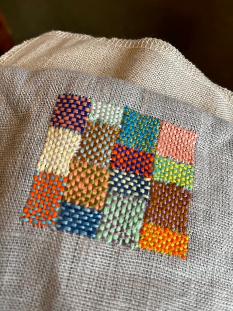 Vævesting - visible mending